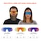 Ergodyne AEGIR, Safety Glasses, Blue Mirror Lens, Orange Frame AEGR-AFSPM - alternate 3